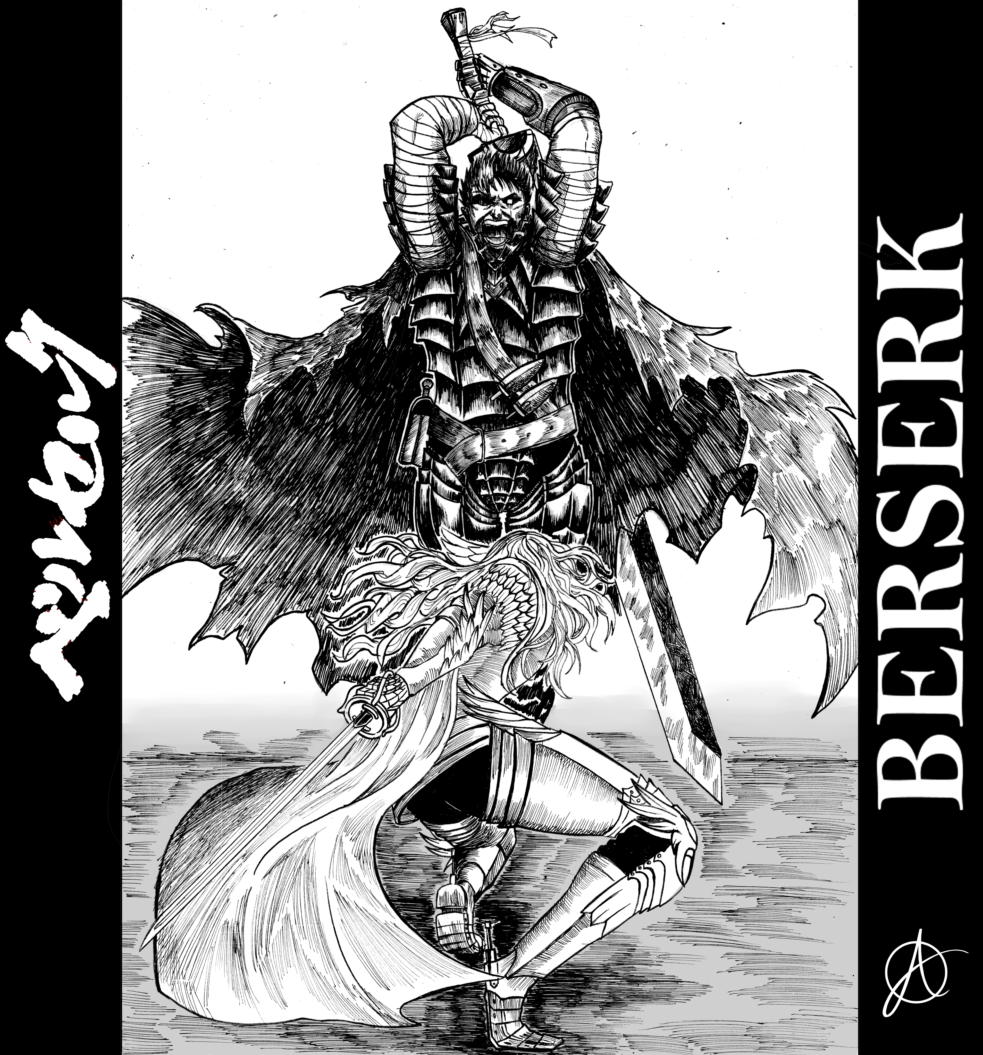 Berserk fan illustration by Aditya Wardana
